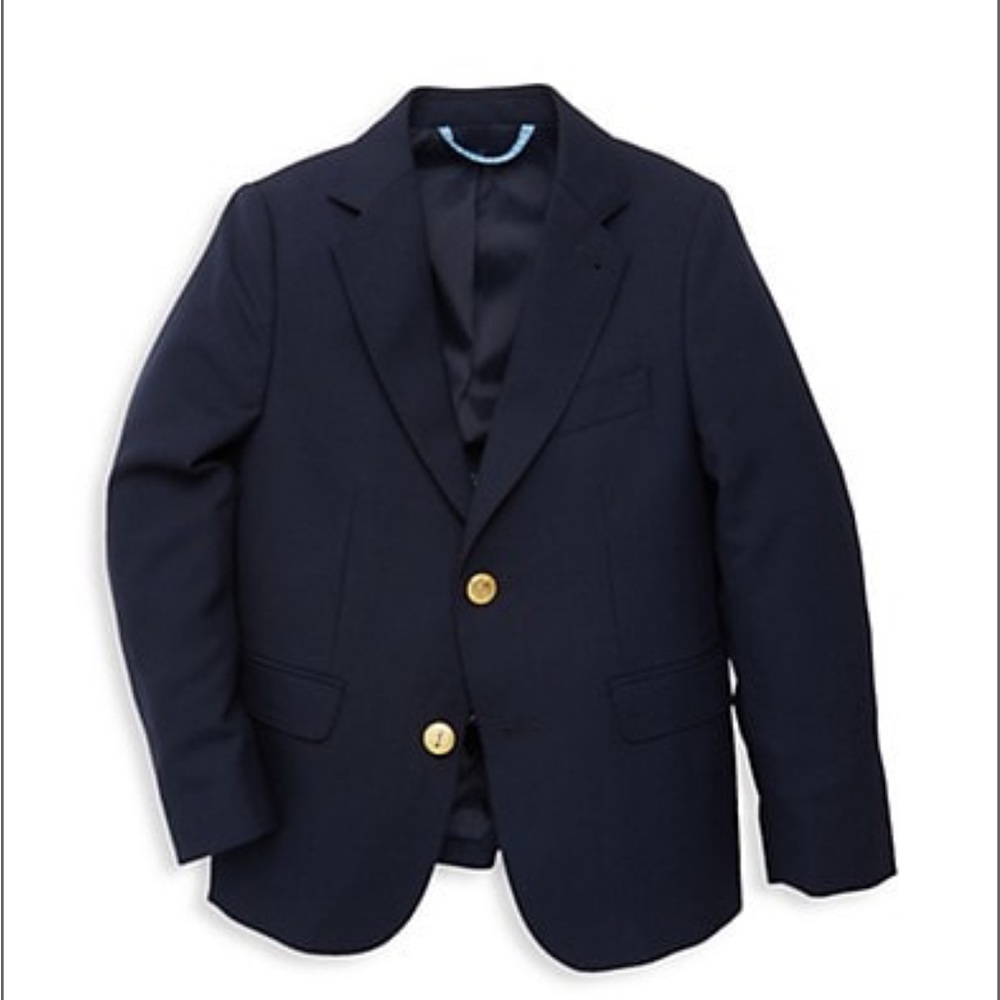 Boys size 7 blazer Vineyard Vines excellent condition navy blue wool #preppy